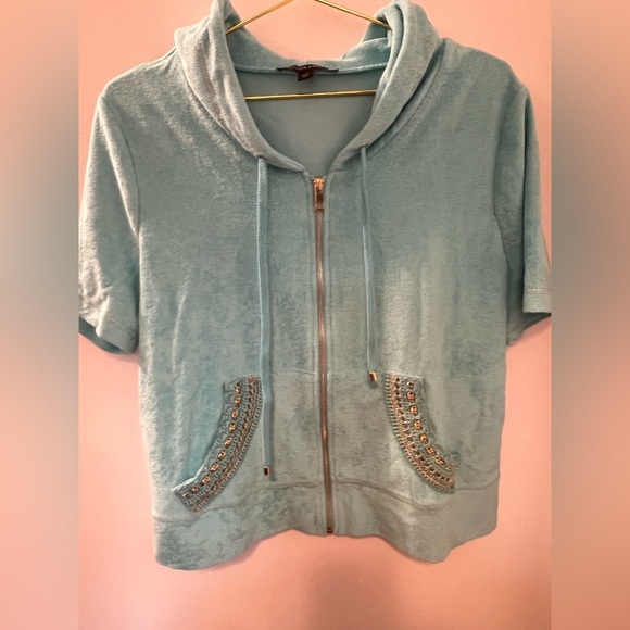 Lurex Chain Cropped Loop Terry Cloth - 3 Piece Set - Picture 2 of 9